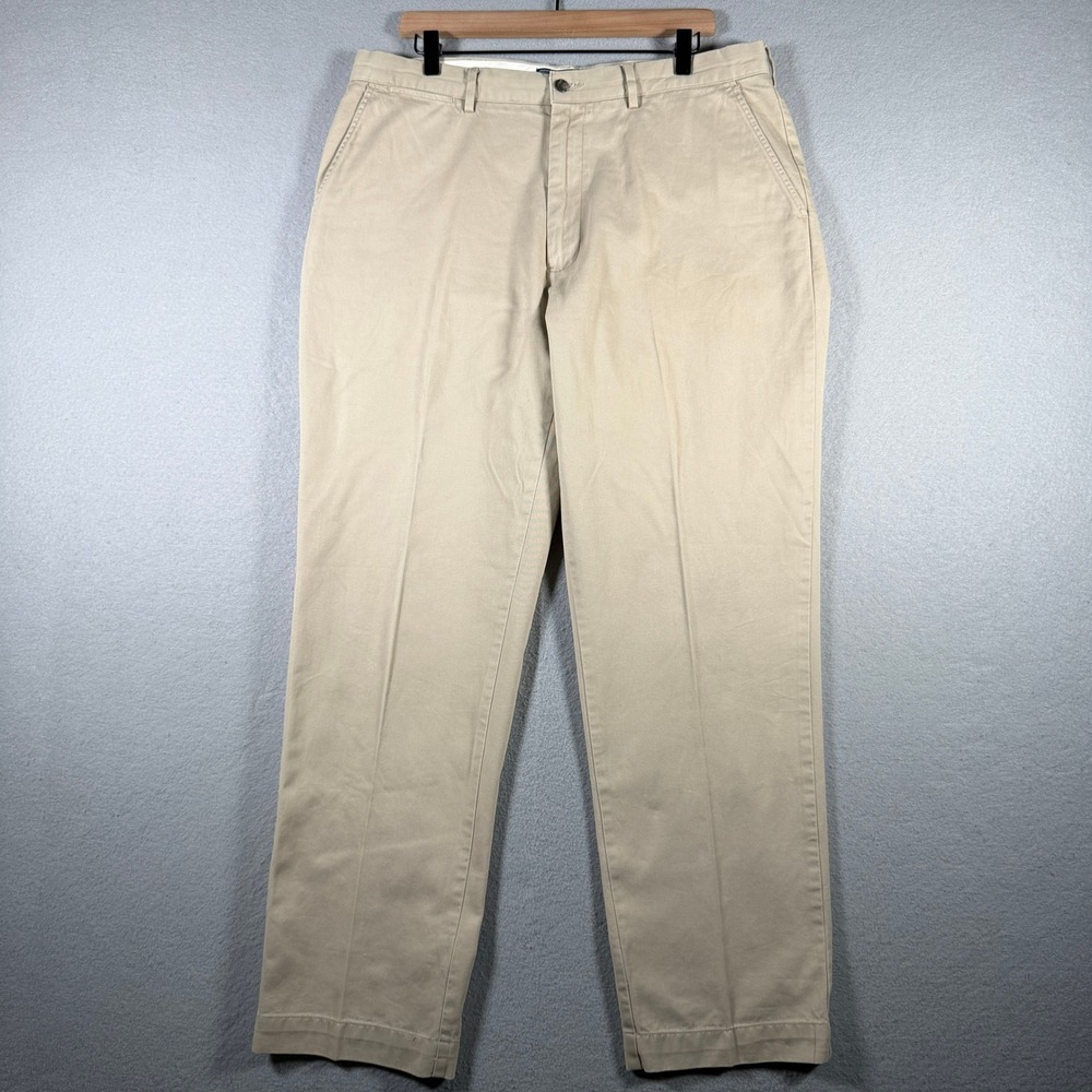 Polo Ralph Lauren Classic Chino Pants Mens 36x32 Khaki Tan Straight Leg Cotton